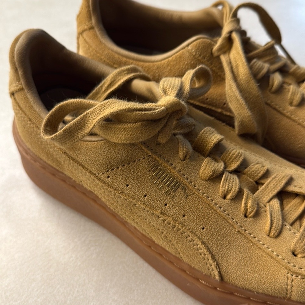 Puma Tan Suede Sneakers